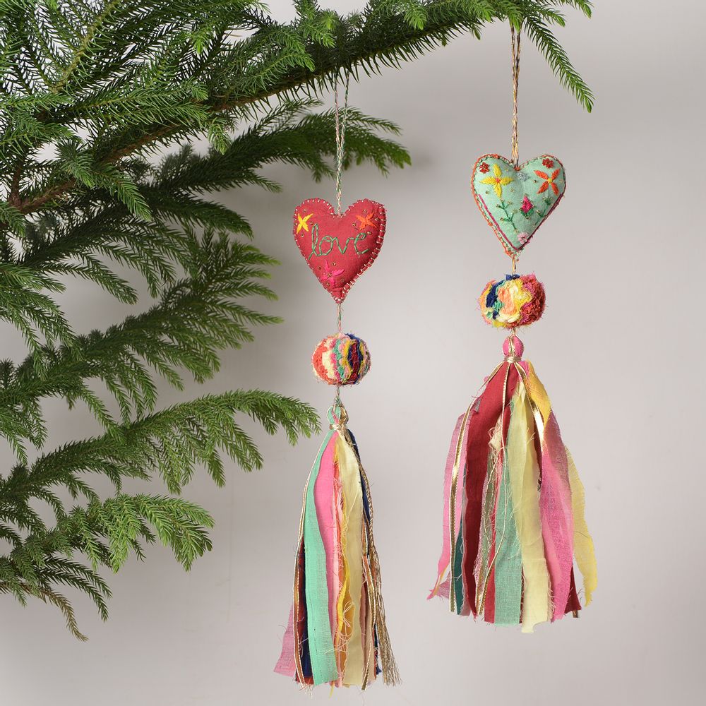 Guirlandes et boules de Noël - Guirlandes décoratives fait main - SILAIWALI