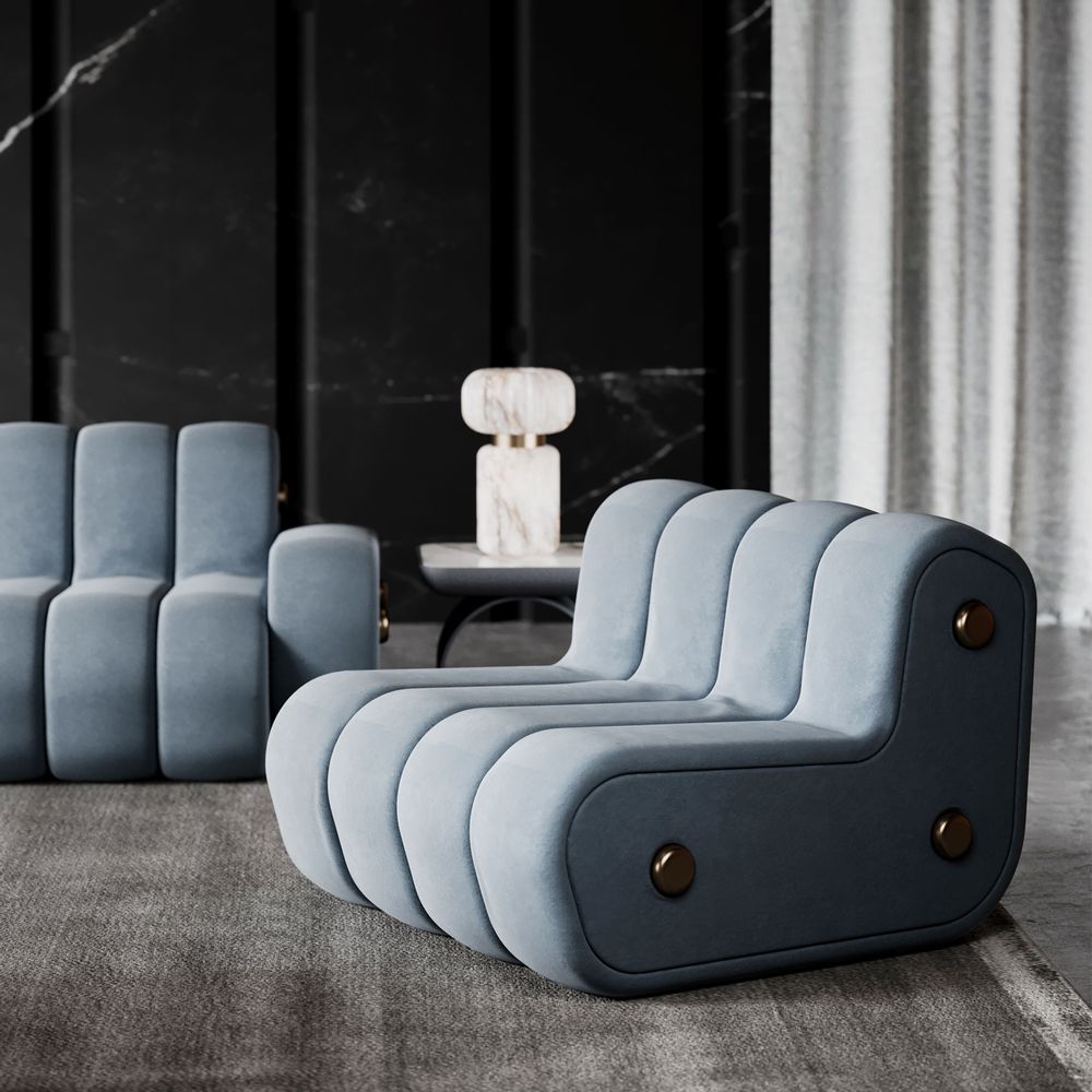 Repose-pieds - Fauteuil Dakota - PORUS STUDIO
