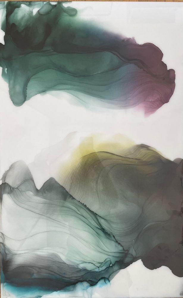 Paintings - Handmade painting on plexiglas 50x80cm - ARTYPIC