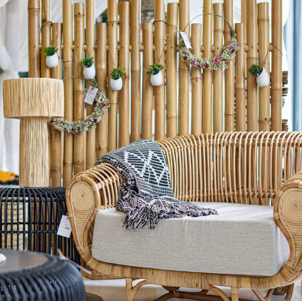 Table lamps - Natural raffia table lamp - Rosy - HYDILE
