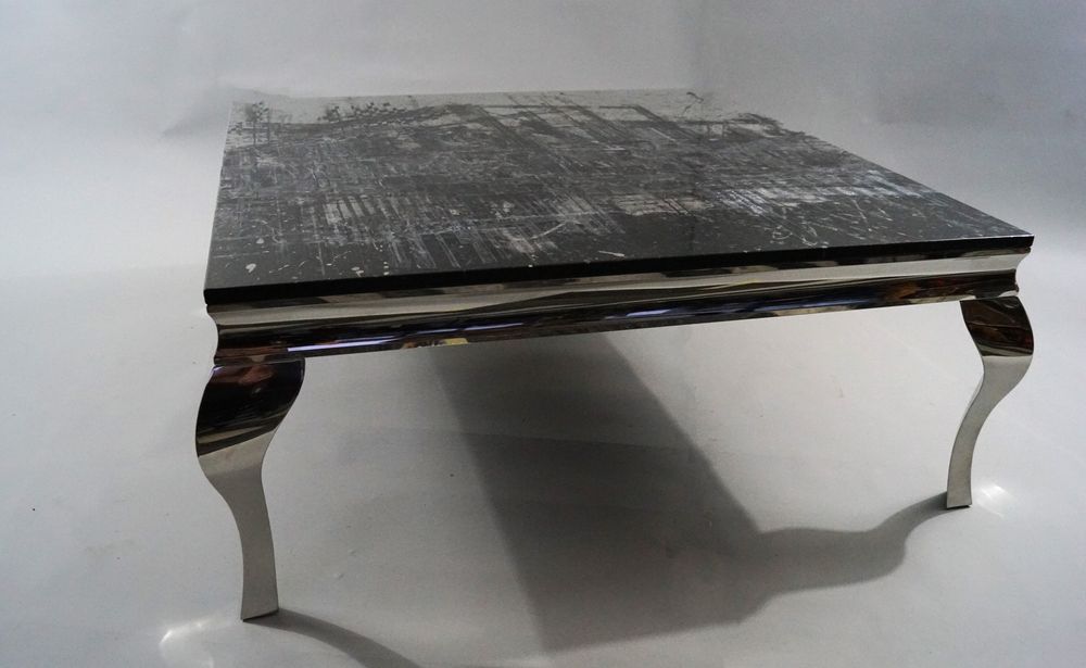 Coffee tables - 1st Black and Silver Coffee Table - DYSFORM