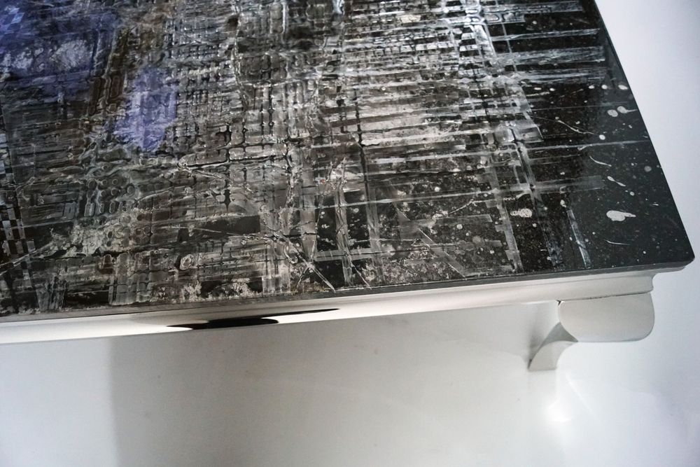 Coffee tables - 1st Black and Silver Coffee Table - DYSFORM