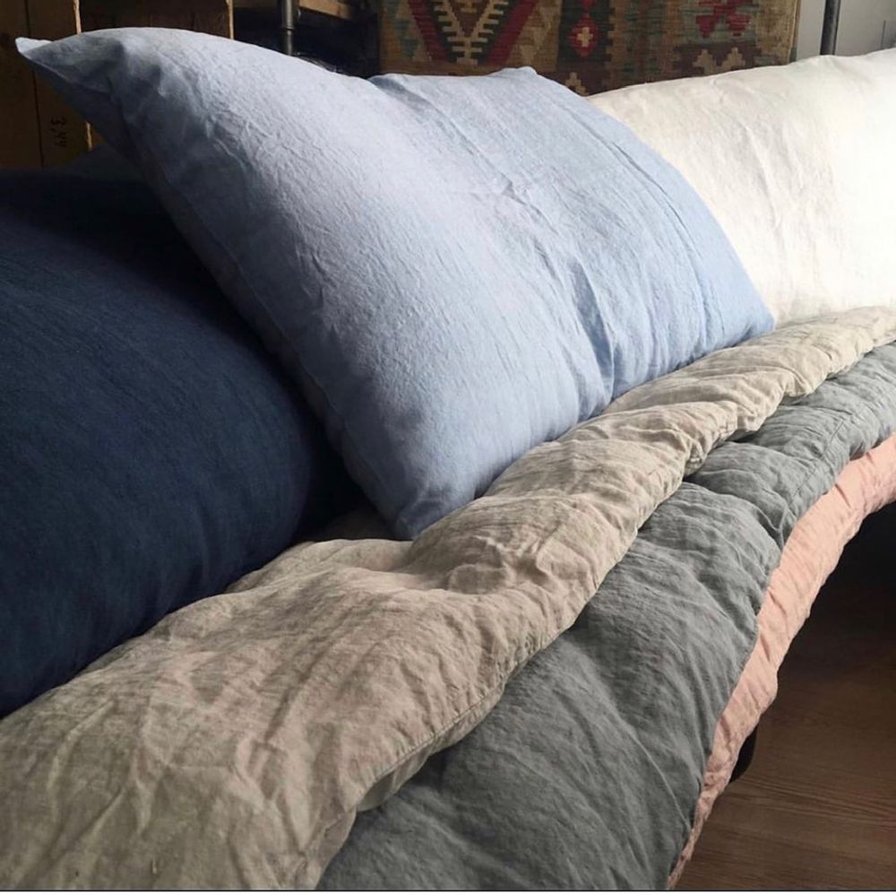 Linge de lit - linge de maison en lin lavé fabrication 100% Française - LA DRAPERIE FRANCAISE