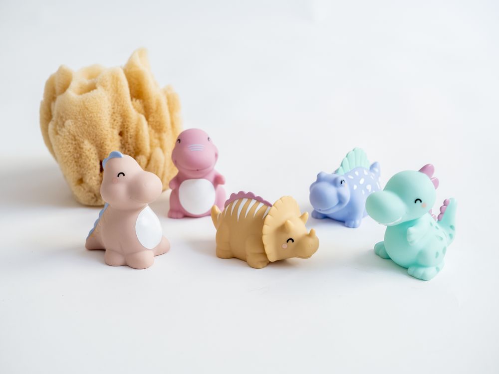 Accessoires pour bain enfants - Jouets pour le bain « Happy Dinos » - SARO