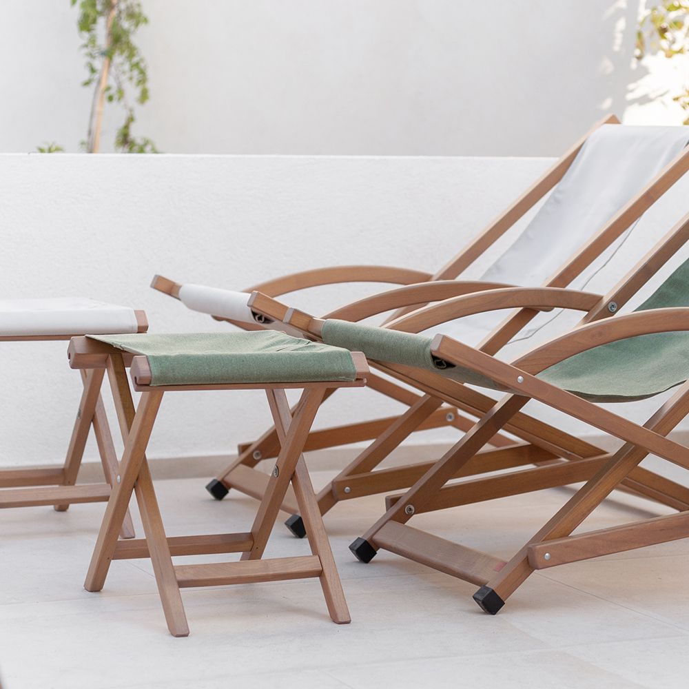 Lawn chairs - Le Petiot folding stool. - AZUR CONFORT