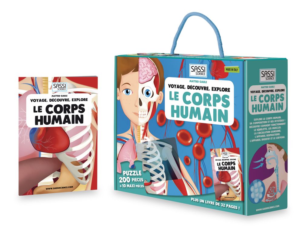 Jeux enfants - Voyage, Découvre, Explore - Le Corps Humain - MYMOCHI BY NICI