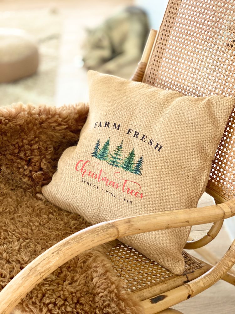 Other Christmas decorations - The “Farm Fresh” jute CUSHIONS - ATELIER COSTÀ