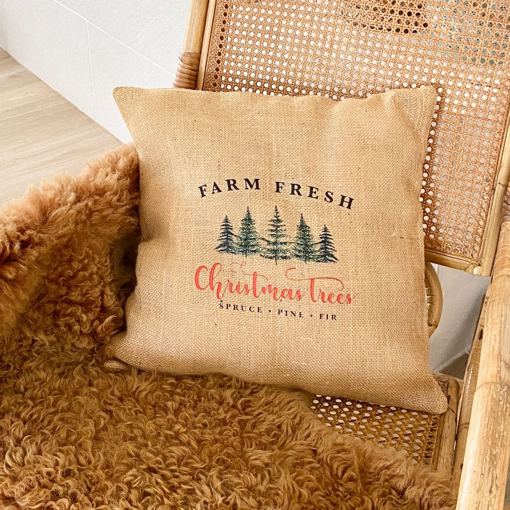 Other Christmas decorations - The “Farm Fresh” jute CUSHIONS - ATELIER COSTÀ