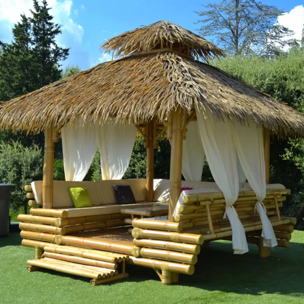 Gazebos - Bamboo gazebo - LYD'ÎLE - HYDILE