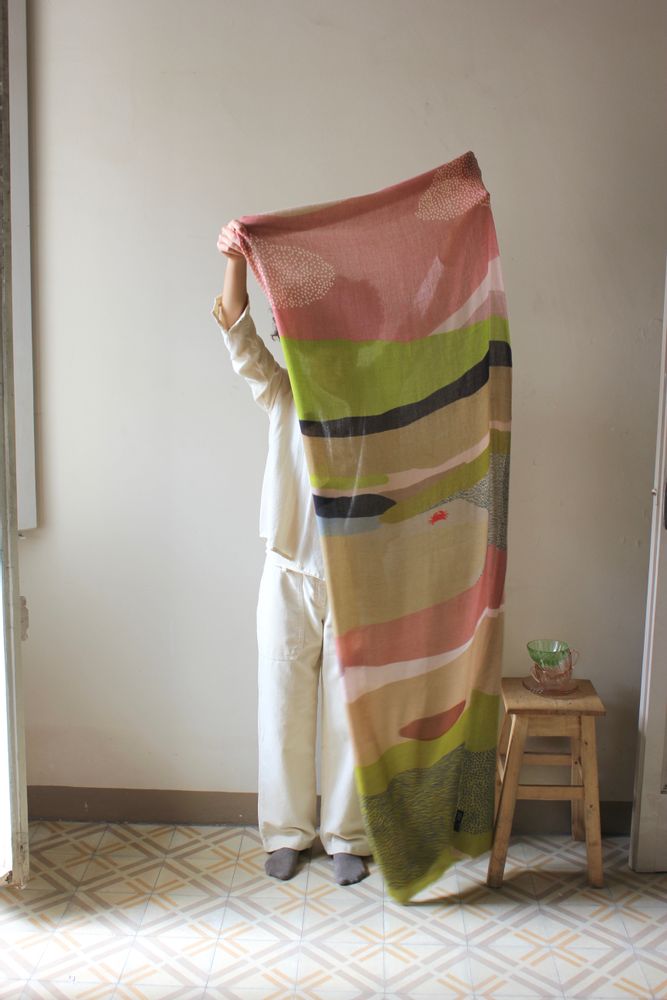 Scarves - FOULARD WINTER AT THE BEACH - SKANDAL