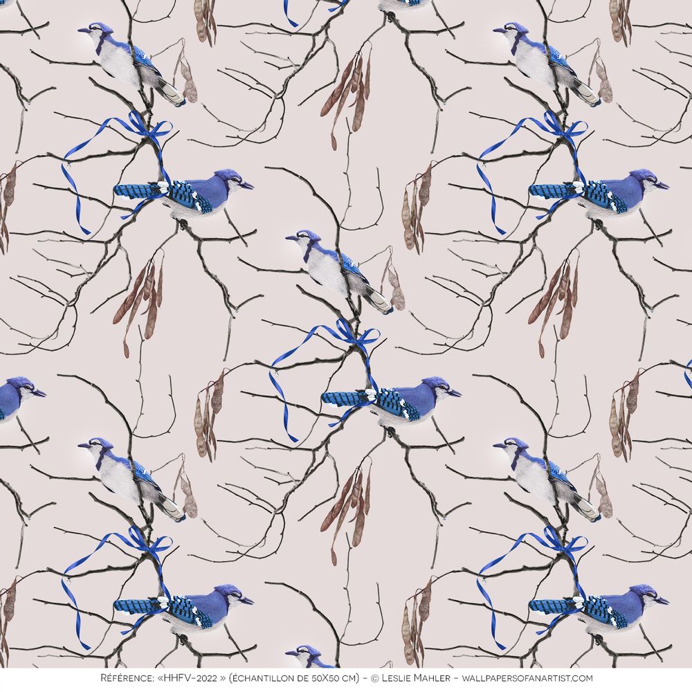 Papiers peints - Papier peint décor 12 exemplaires personnalisable HHFV-2022 - COSETTE ET LES LYS