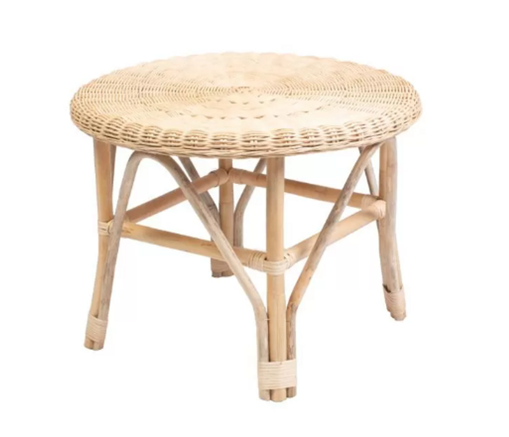 Coffee tables - Vintage rattan round coffee table - Eria - HYDILE