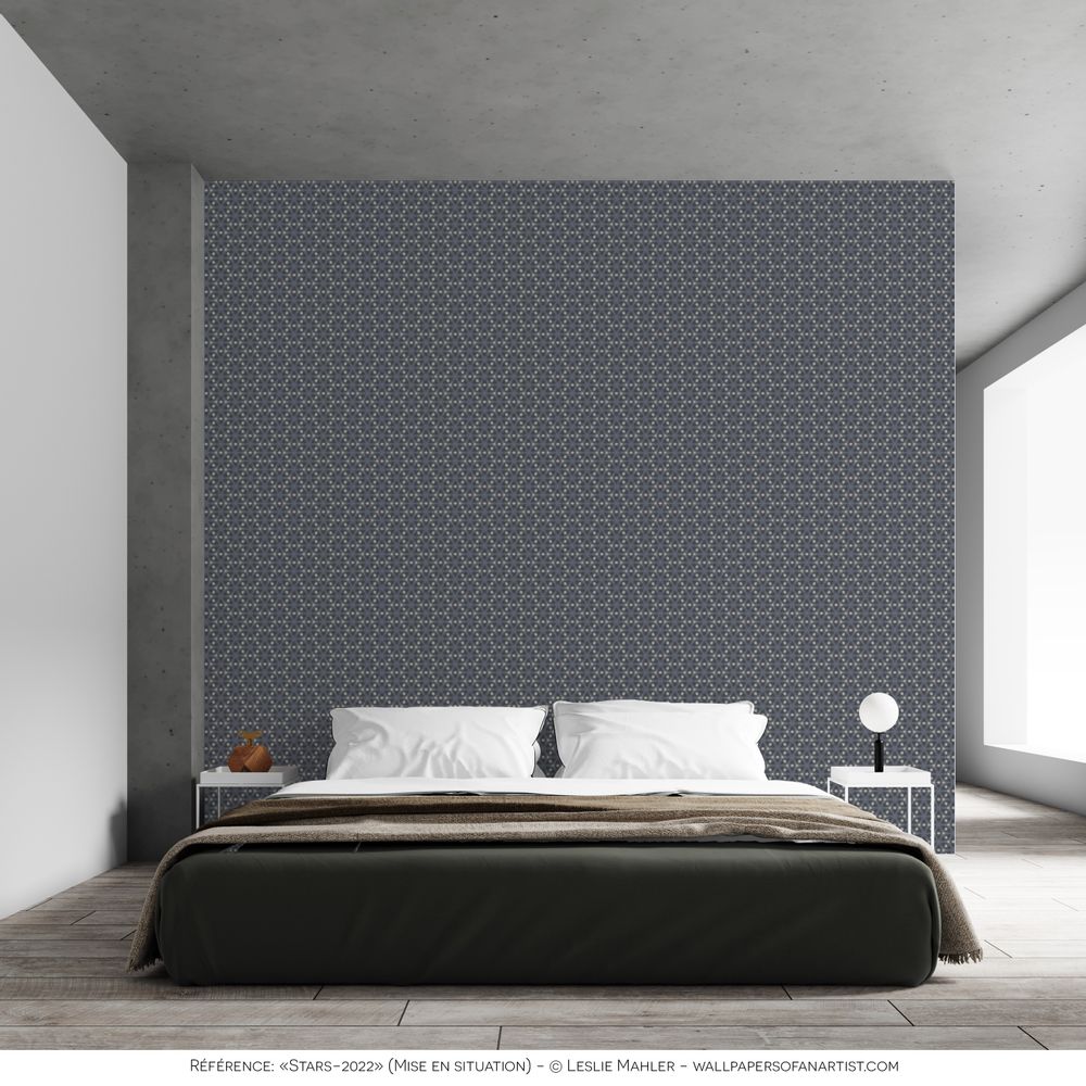 Papiers peints - Papier peint décor 12 exemplaires personnalisable Stars-2022 - COSETTE ET LES LYS