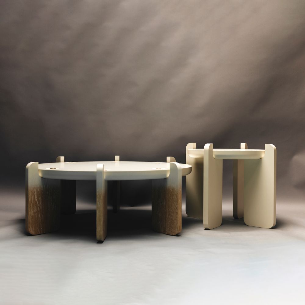 Game tables - Ipanema Side Table in Lacquered Wood - DUISTT
