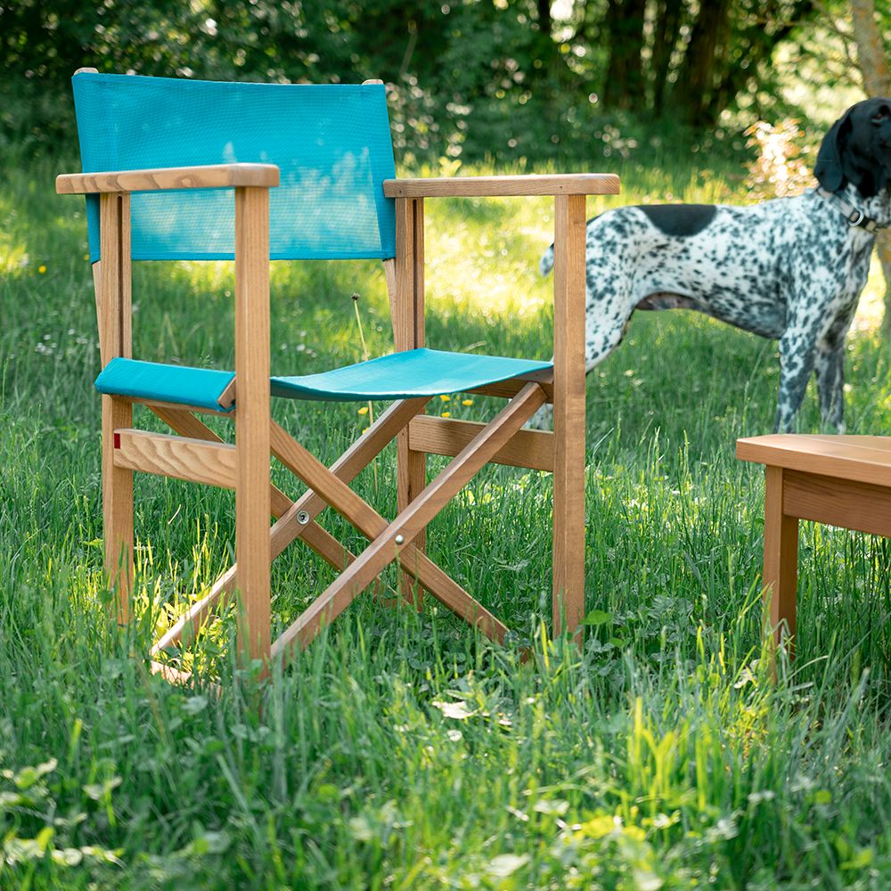 Lawn armchairs - Director's chair in F304 ash. - AZUR CONFORT