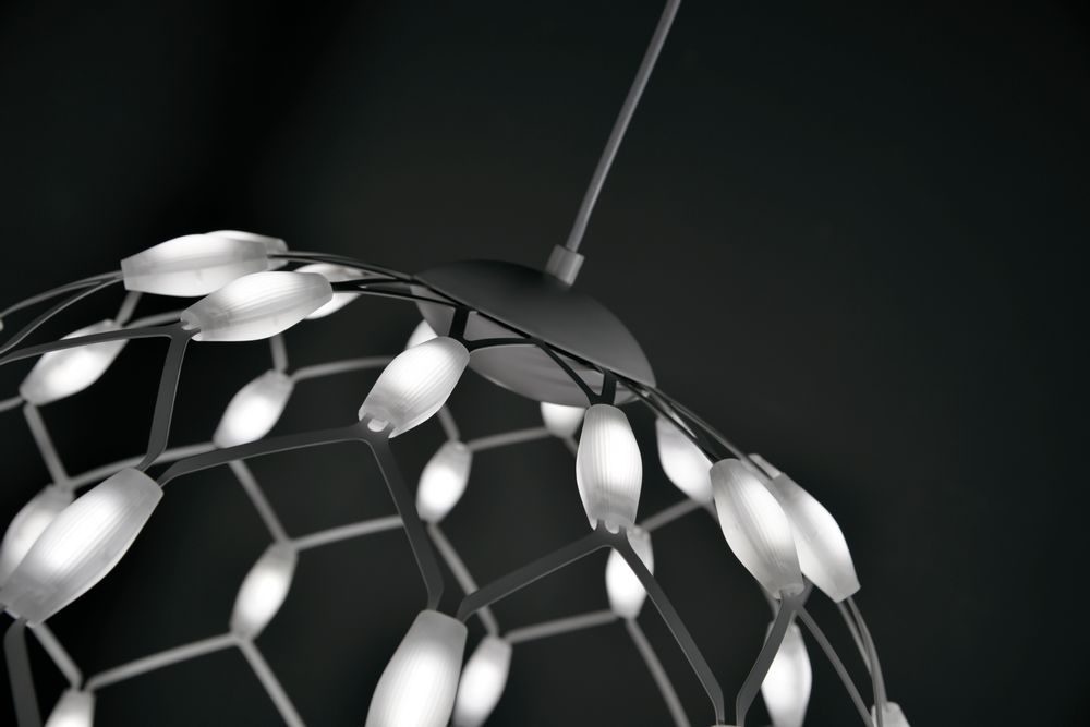 Suspensions - Luminaire suspendu / WELL S  / Basic / Blanc / Ø60 cm / Câble 190 cm / Variation / 72W / 5760 Lm / 3000°K - SEEREP