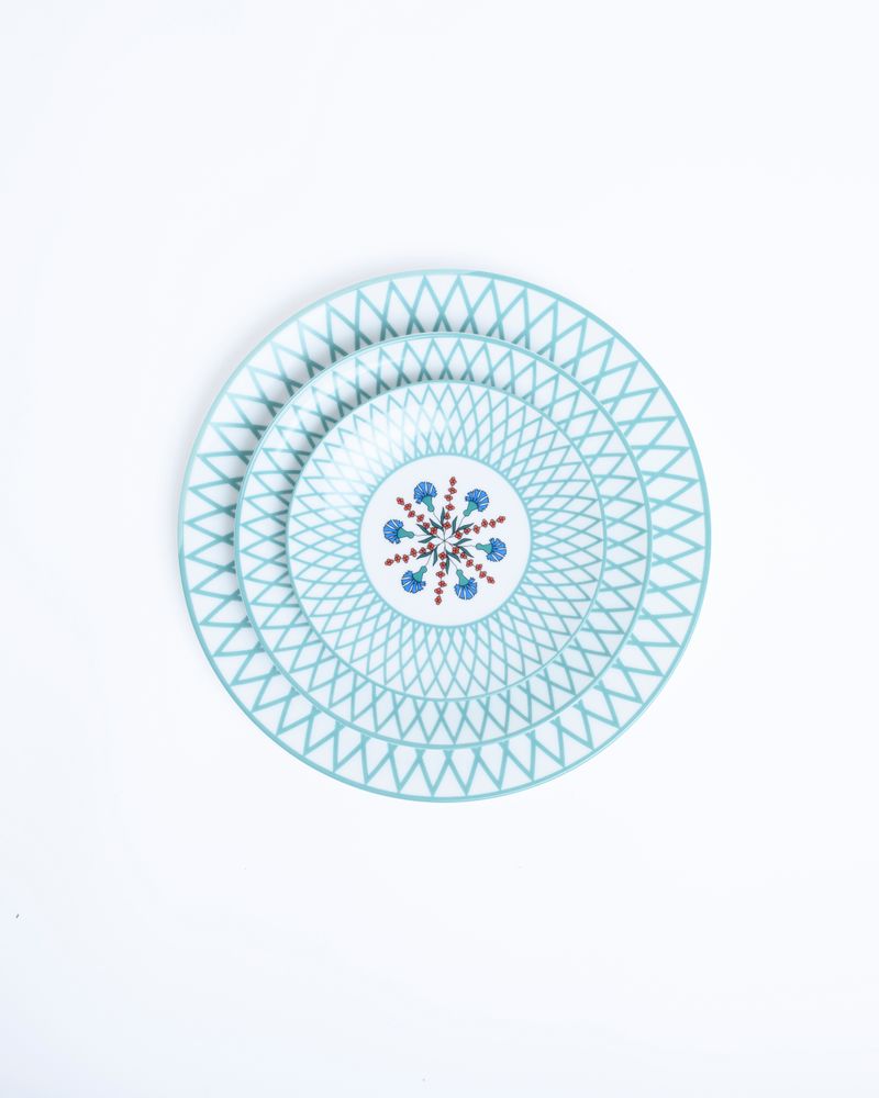 Formal plates - Limoges Volutes dinner plate - MAISON MANOÏ