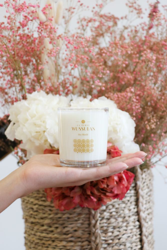 Objets de décoration - Bougie parfumée 190g de cire naturelle Ma Maad - LA PERLE WUSSULAN