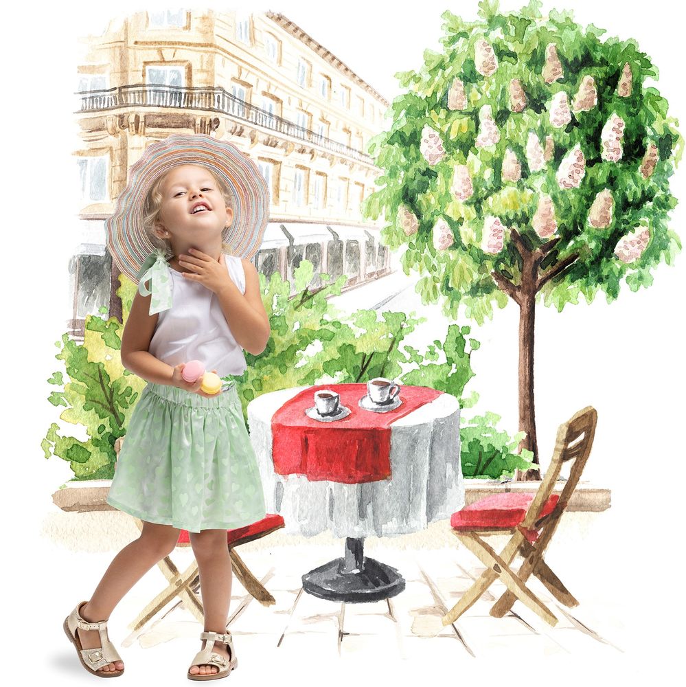 Vêtements enfants - JUPE FILLE - PHILO pour filles et bébés filles - JULES & JULIETTE PARIS