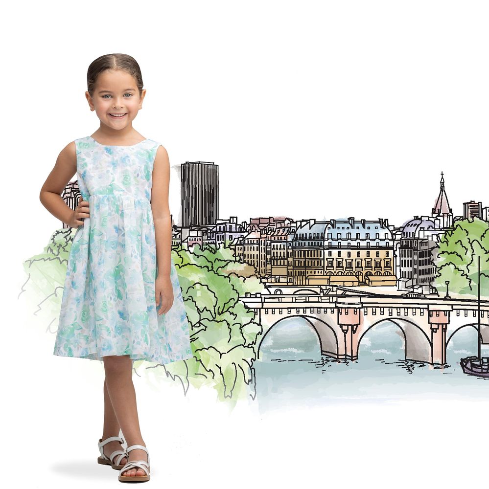 Vêtements enfants - ROBE RUBAN FILLE - BELLA - JULES & JULIETTE PARIS