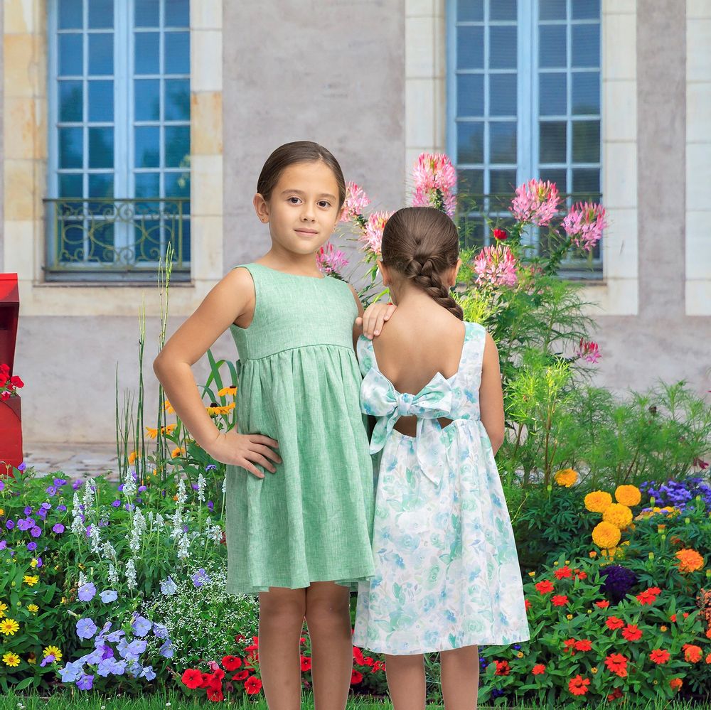 Vêtements enfants - ROBE RUBAN FILLE - BELLA - JULES & JULIETTE PARIS