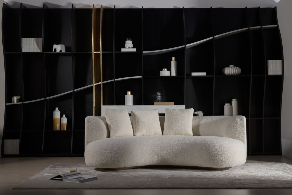 Sofas - Greenaple Sofa, Twins Sofa, Beige Bouclé, Handmade in Portugal - GREENAPPLE DESIGN INTERIORS