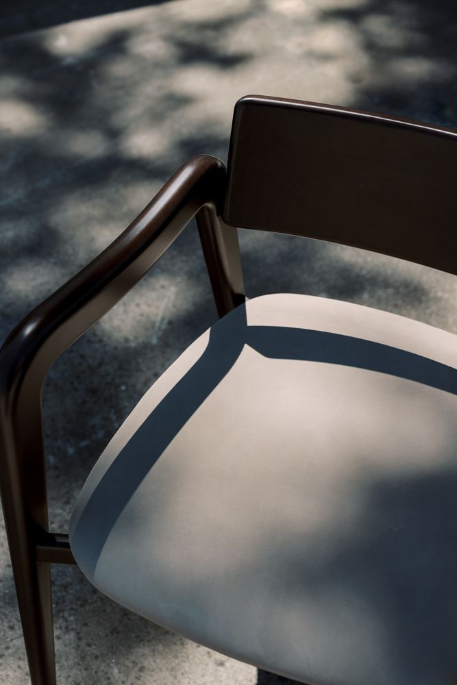Chairs - Modern Anjos Dining Chairs, Light-Brown Leather, Handmade by Greenapple - GREENAPPLE DESIGN INTERIORS