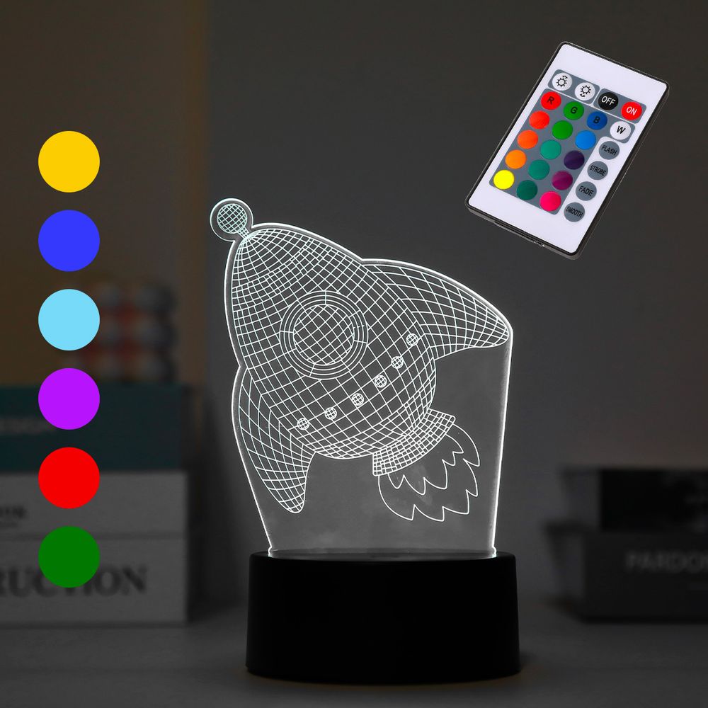 Lampes de bureau - I-TOTAL NEW 3D LAMP - Base tactile et télécommande - I-TOTAL