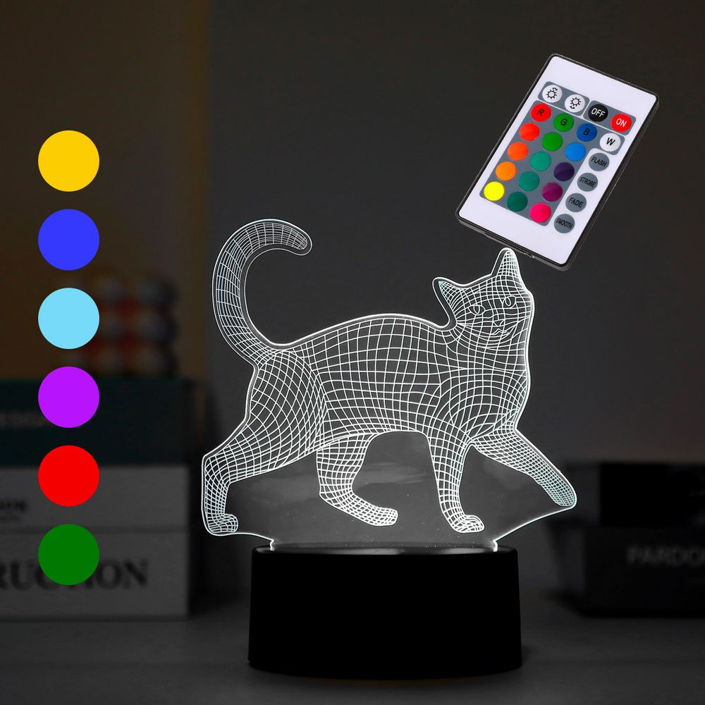 Lampes de bureau - I-TOTAL NEW 3D LAMP - Base tactile et télécommande - I-TOTAL
