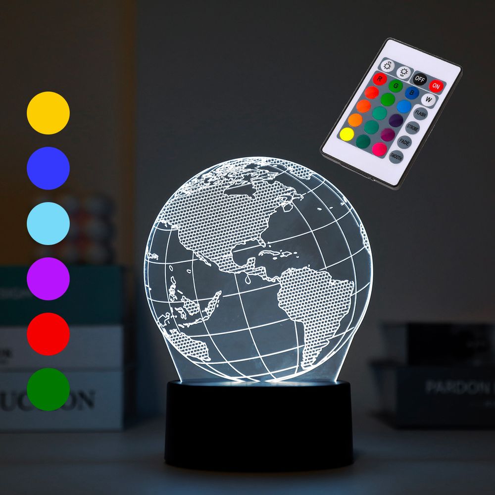 Lampes de bureau - I-TOTAL NEW 3D LAMP - Base tactile et télécommande - I-TOTAL
