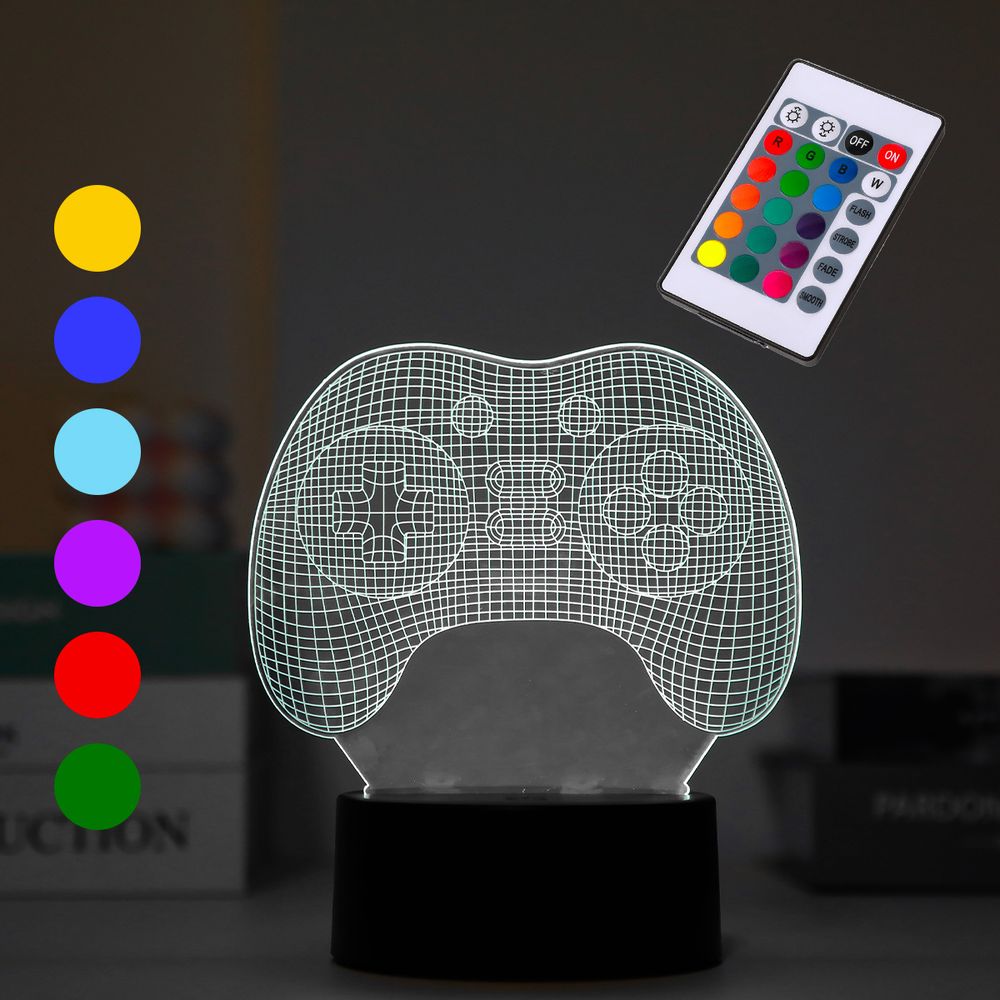 Lampes de bureau - I-TOTAL NEW 3D LAMP - Base tactile et télécommande - I-TOTAL