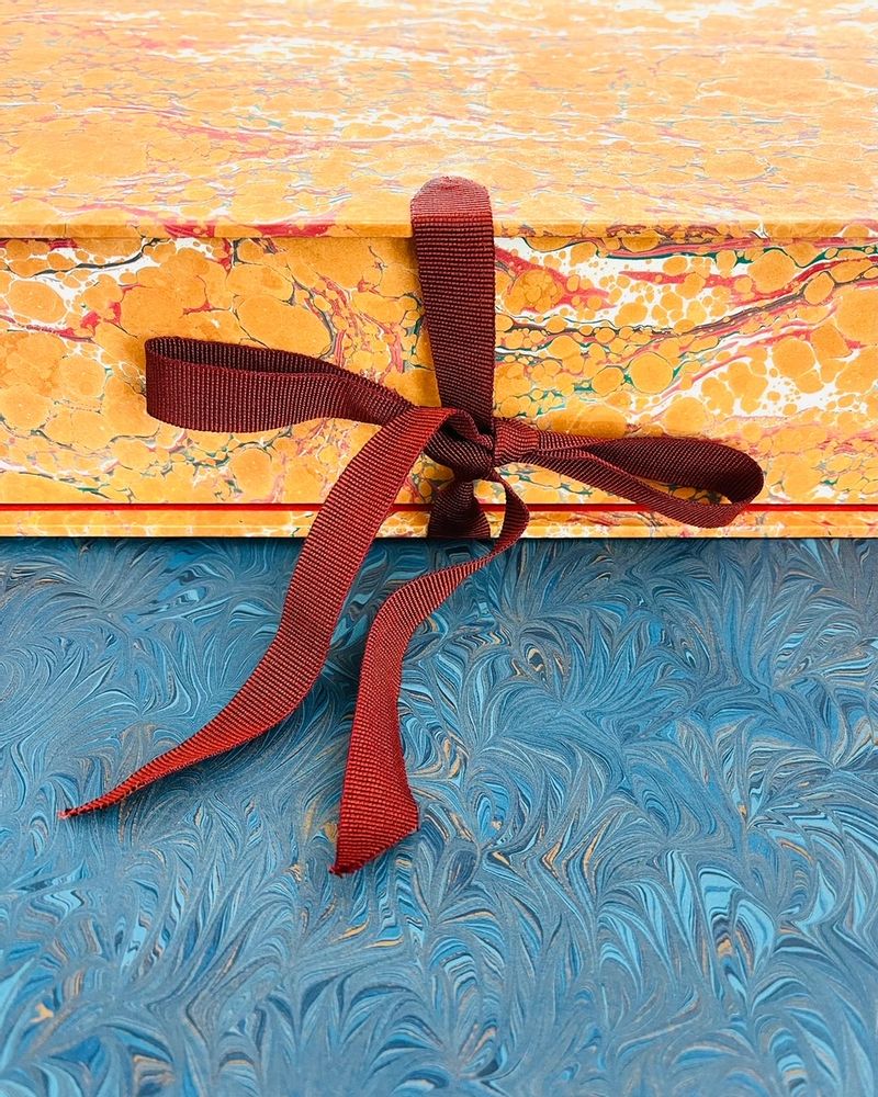 Stationery - Handmade objects with marbled paper - ANTICA LEGATORIA OFER