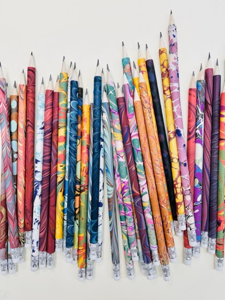 Stationery - Handmade objects with marbled paper - ANTICA LEGATORIA OFER