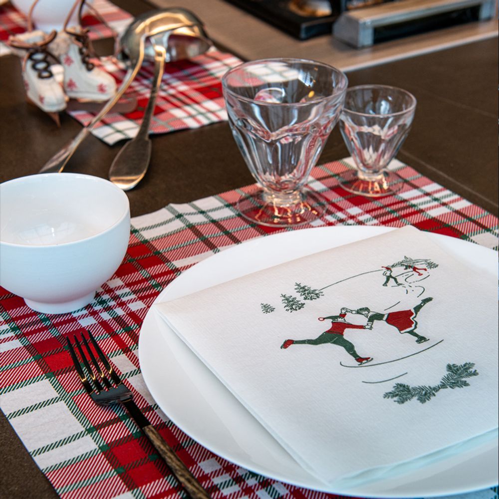 Decorative objects - Napkin Patinoire - FRANÇOISE PAVIOT