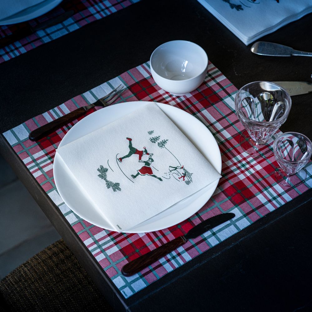 Decorative objects - Napkin Patinoire - FRANÇOISE PAVIOT