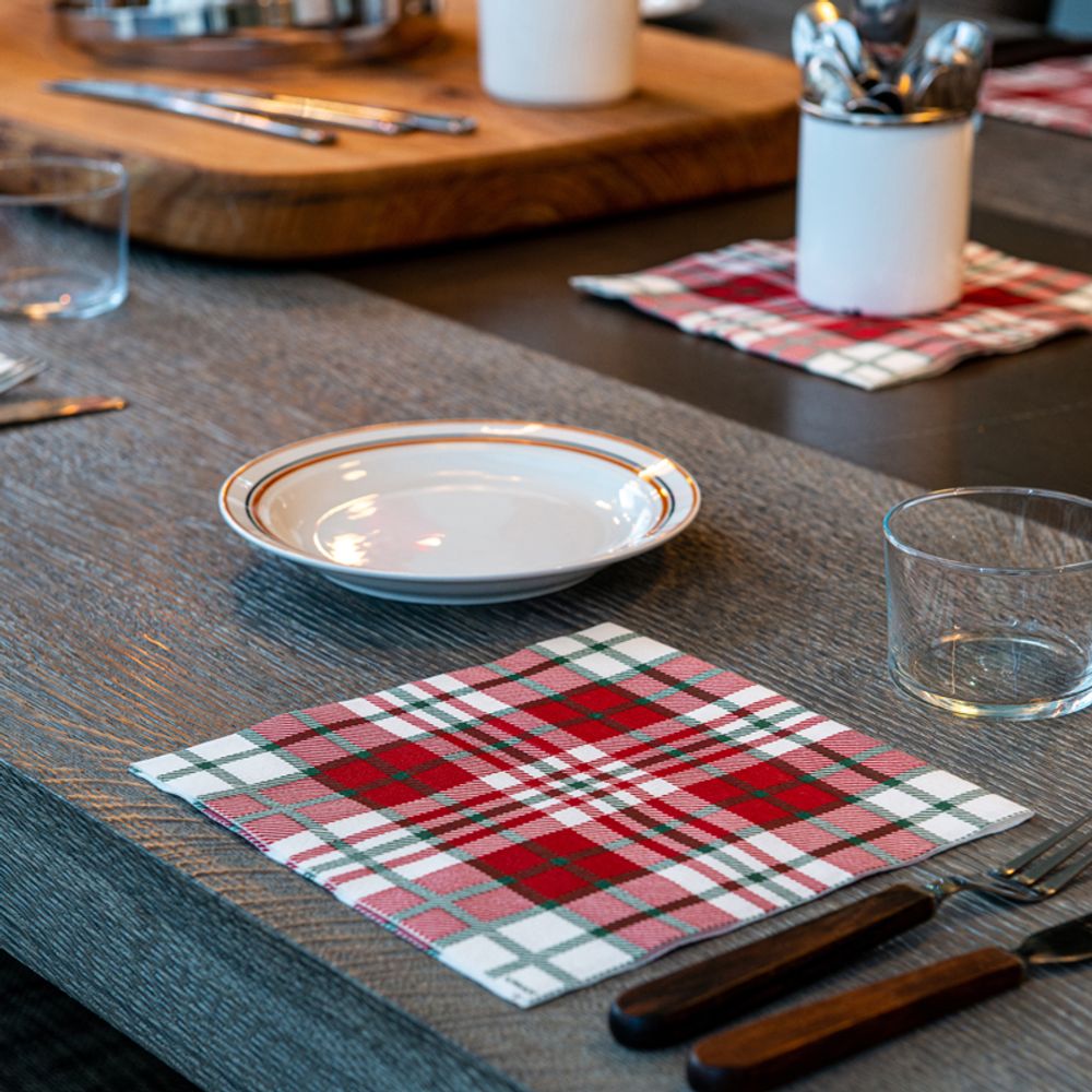 Napkins - Napkin Tartan - FRANÇOISE PAVIOT