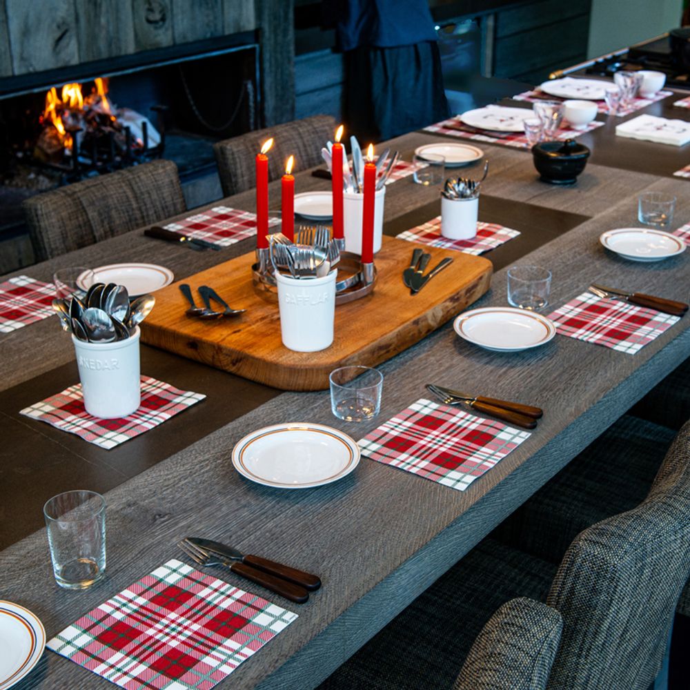 Napkins - Napkin Tartan - FRANÇOISE PAVIOT