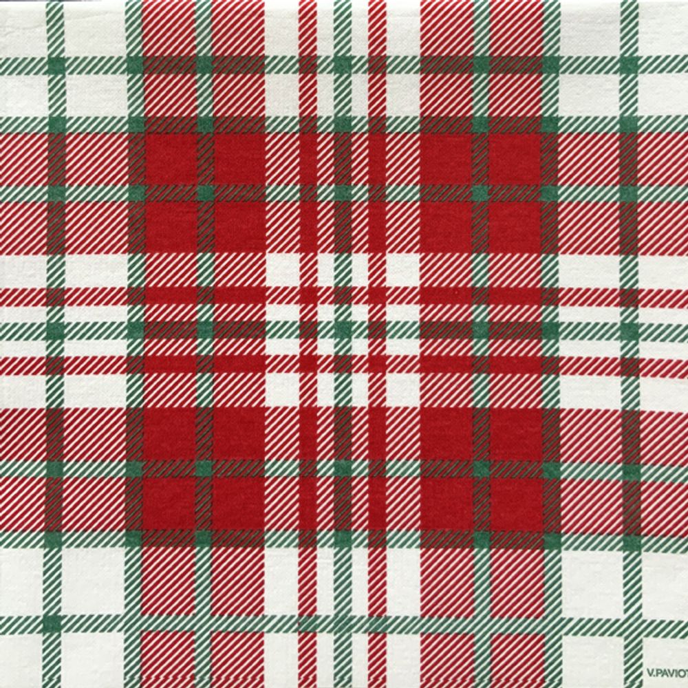 Napkins - Napkin Tartan - FRANÇOISE PAVIOT