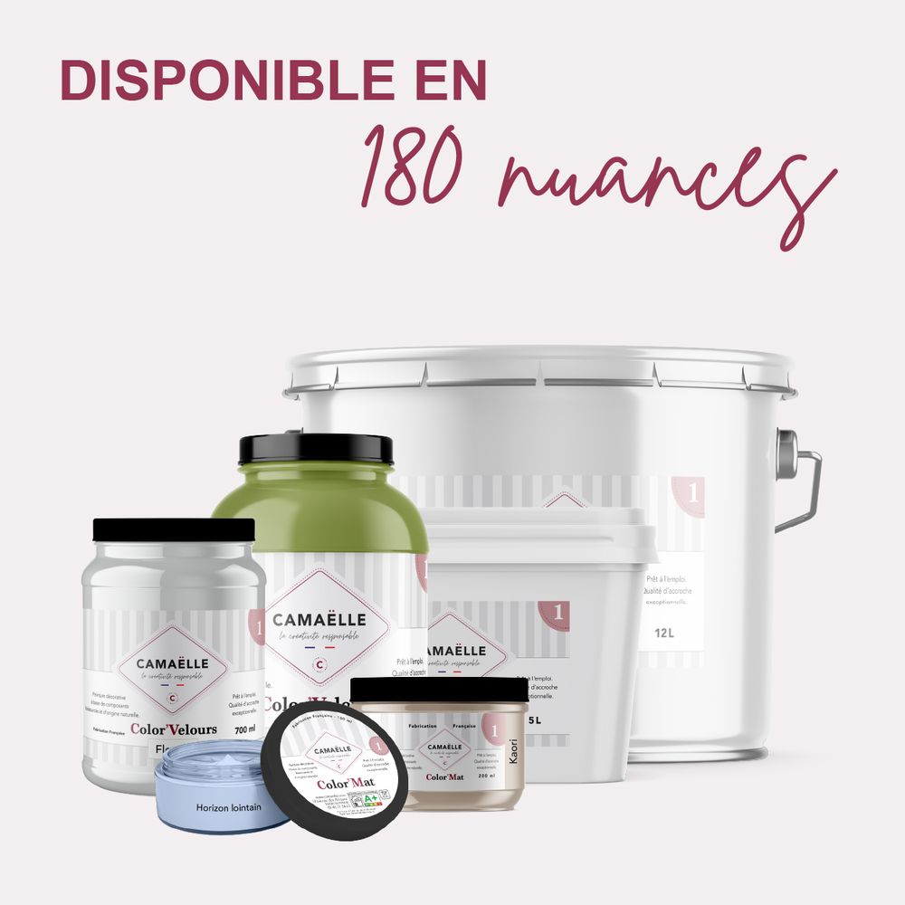 Peintures et vernis - PEINTURE BIOSOURCÉE VELOURS - CAMAËLLE PEINTURES BIOSOURCÉES
