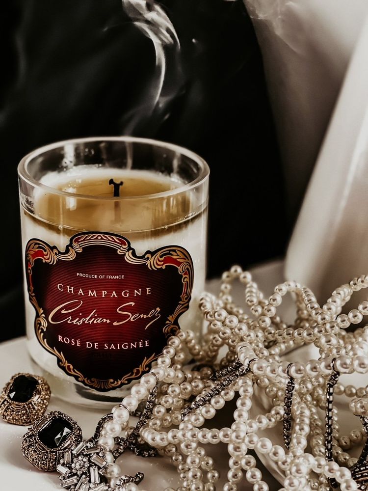 Decorative objects - Cristian Senez Brut Rosé Luxury Scented Candle - LUXURY SPARKLE