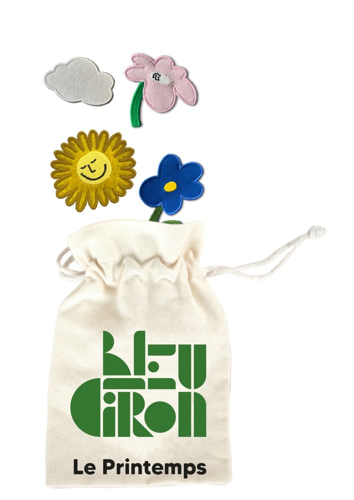 Children's fashion - Thematic collections of patches - BLEU CITRON