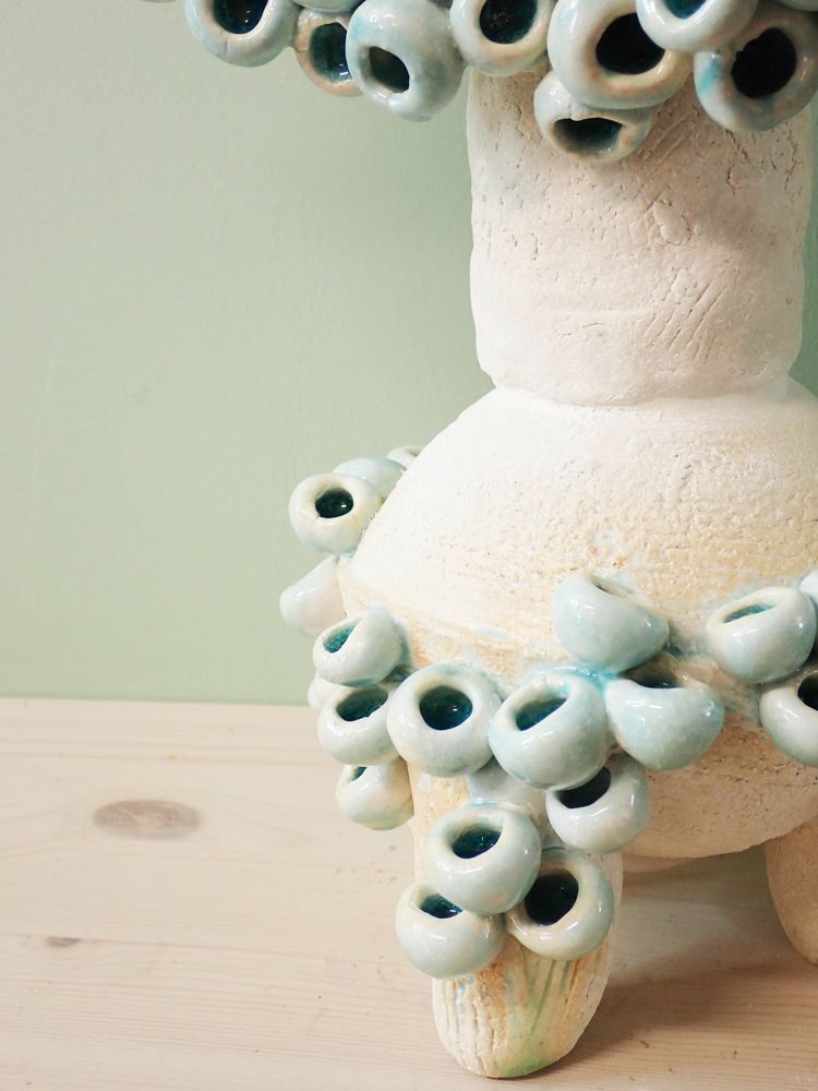 Mirrors - STANDING MIRROR\" CASCADE\” ceramic - SOPHIE LULINE CÉRAMISTE