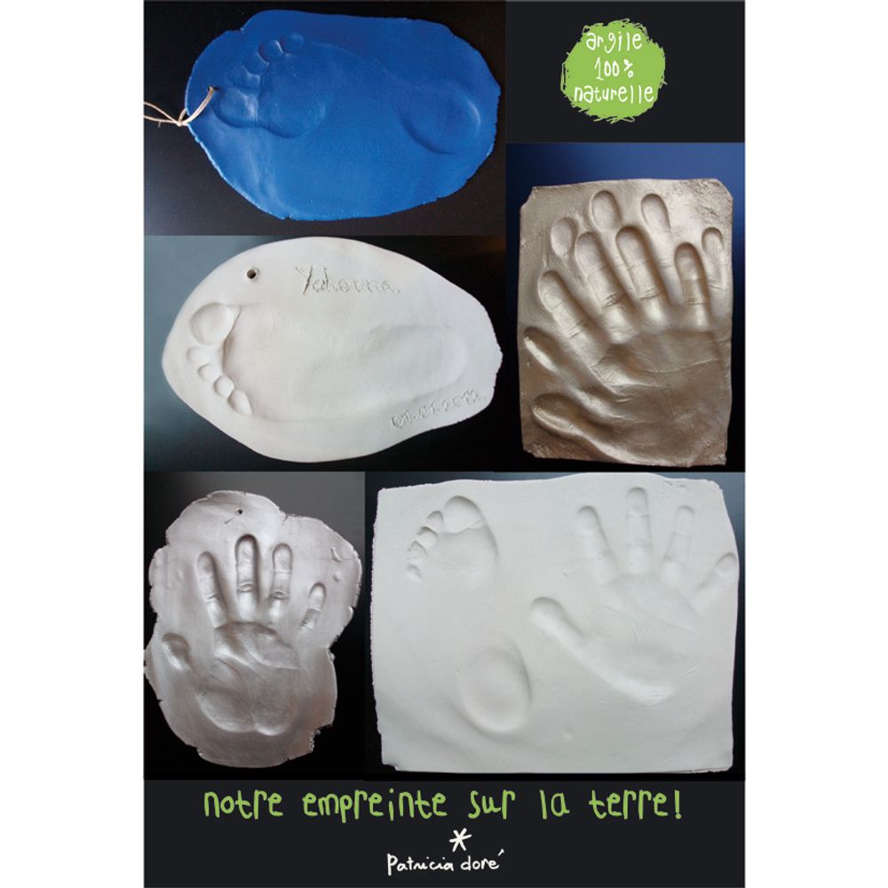 Other wall decoration - EXCEPTIONAL EMPREINTE DAY CLAY KIT: our footprint on the earth! - PATRICIA DORÉ