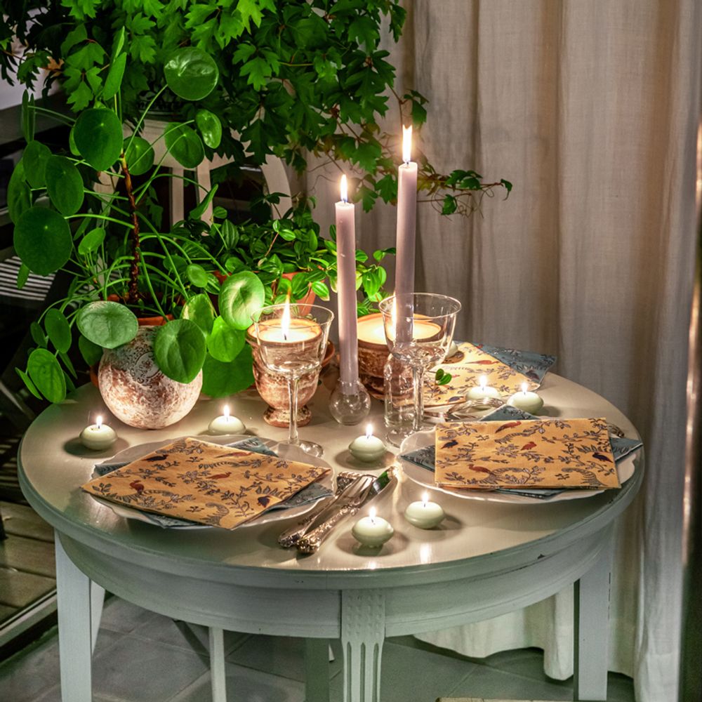 Decorative objects - Napkin Jardin merveilleux jaune - FRANCOISE PAVIOT