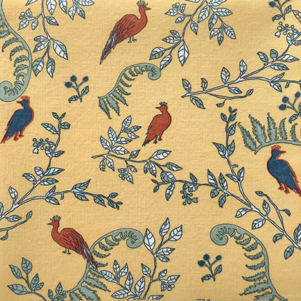 Decorative objects - Napkin Jardin merveilleux jaune - FRANCOISE PAVIOT