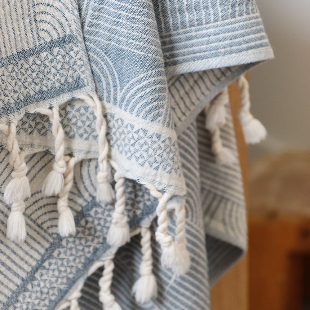Other bath linens - Fouta Katea Ink - LA MAISON JEAN-VIER