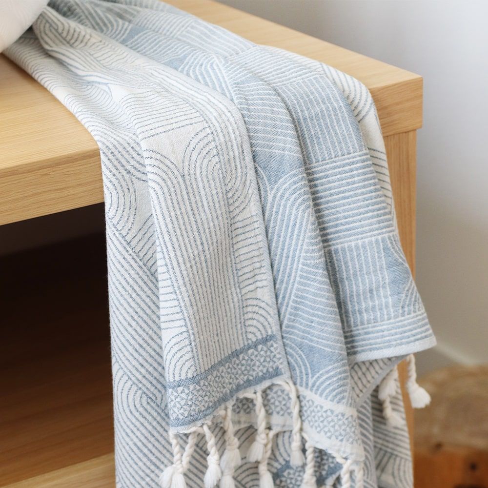 Other bath linens - Fouta Katea Ink - LA MAISON JEAN-VIER