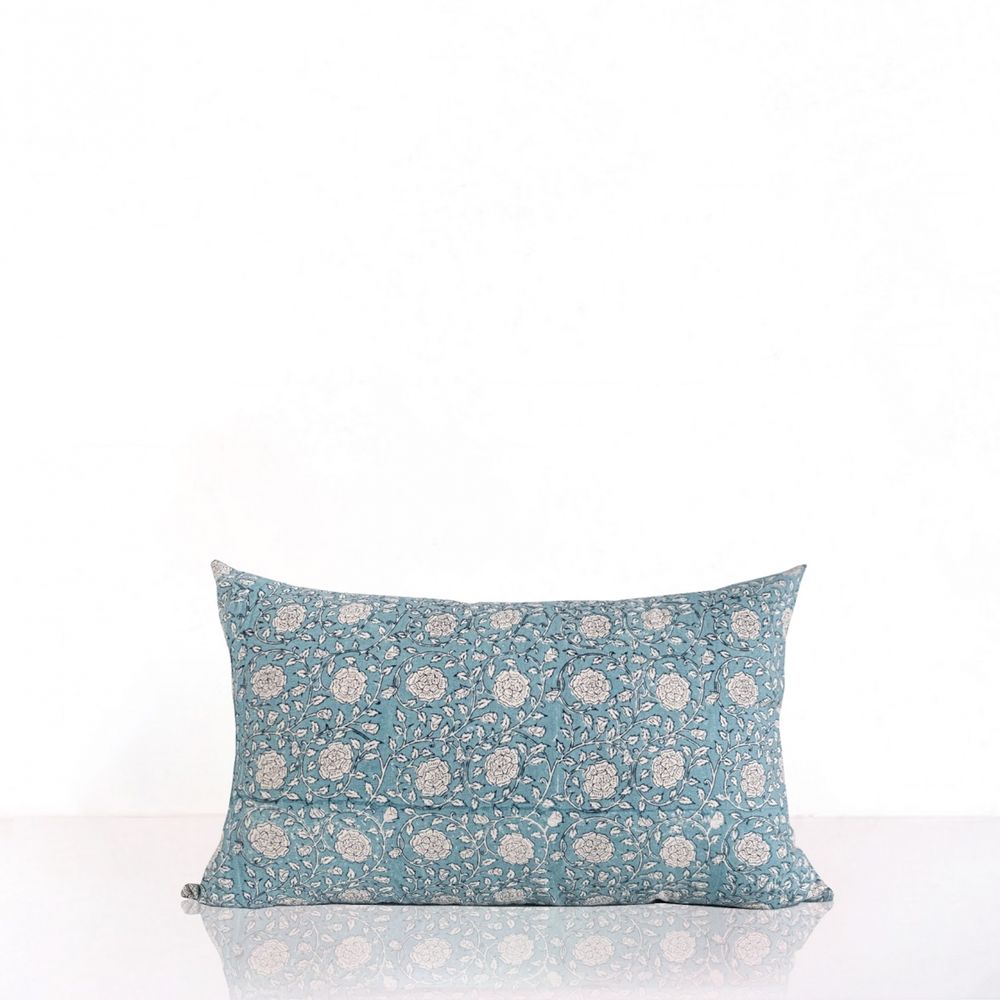 Fabric cushions - BANA - CUSHION COVER SEA GREEN - JAMINI BY USHA BORA