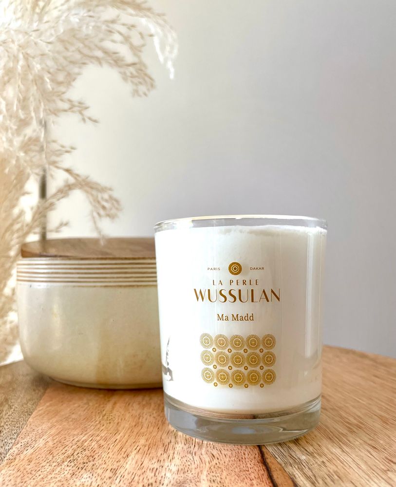 Objets de décoration - Bougie parfumée 190g de cire naturelle Ma Maad - LA PERLE WUSSULAN