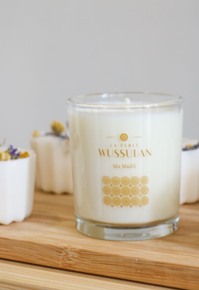Objets de décoration - Bougie parfumée 190g de cire naturelle Ma Maad - LA PERLE WUSSULAN